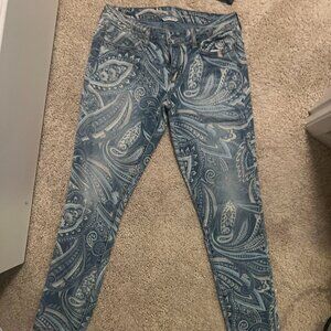 American Eagle Unique Print Super Stretch Jegging Size 8
